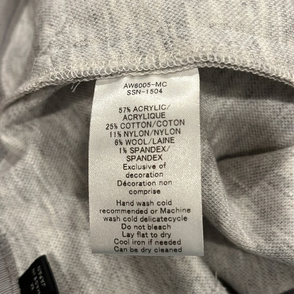 🍕🪻ATM skirt midi pinstripe gray white medium CLOSEOUT - Picture 4 of 10